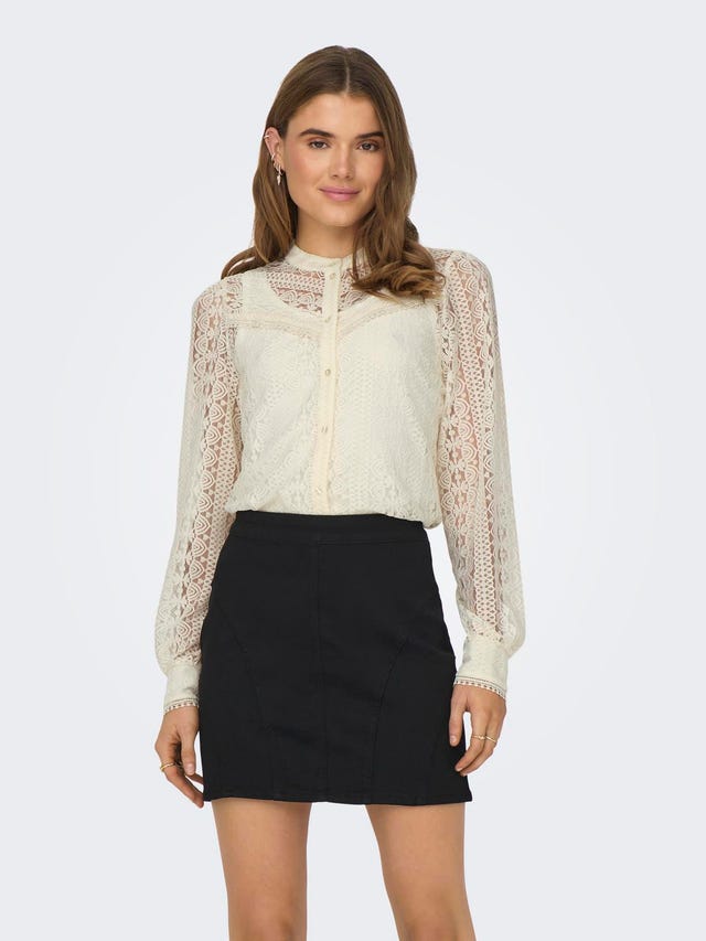 ONLY Shirt with lace - 15282071