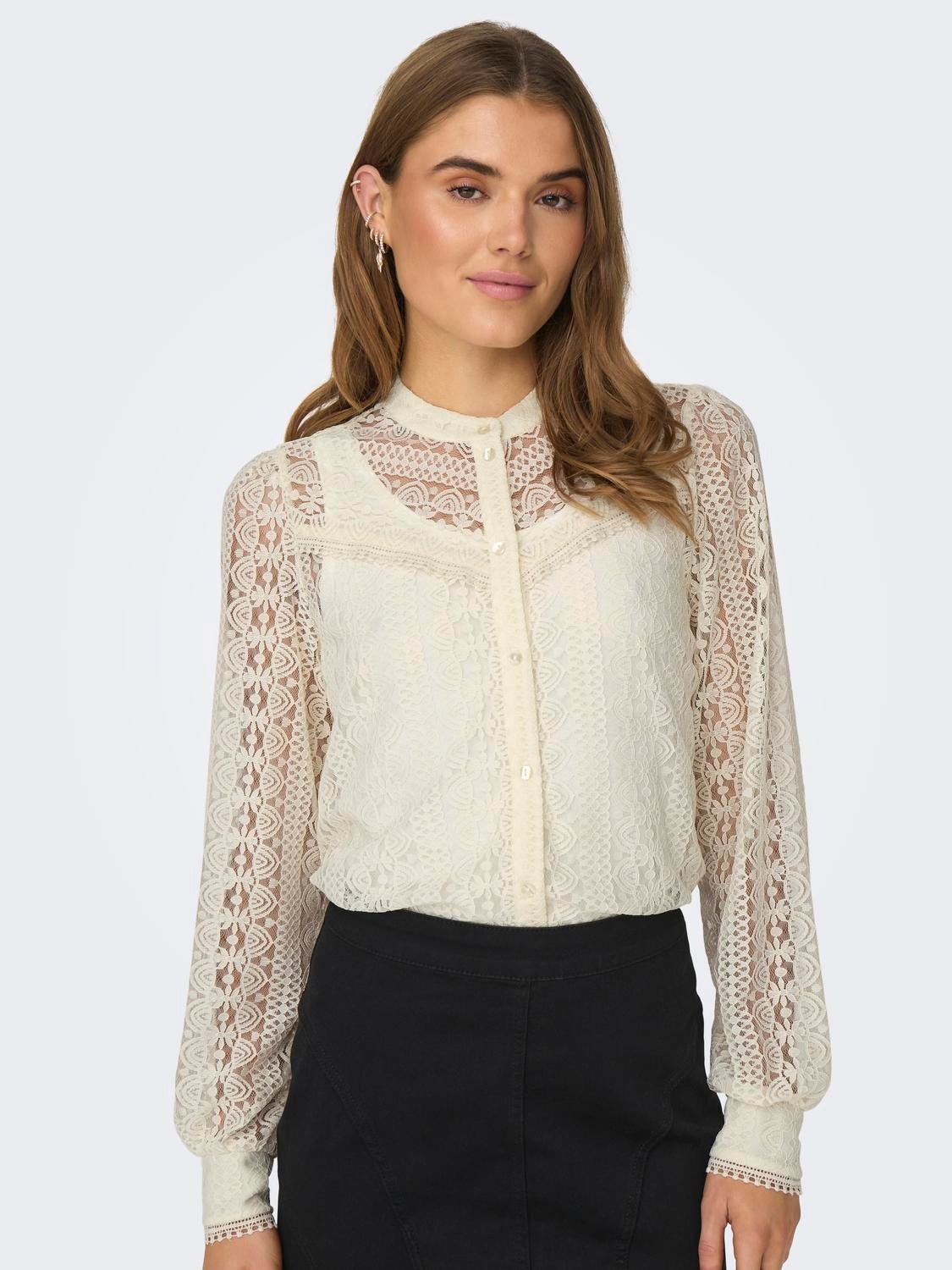 ONLY White Lace Blouse