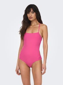 ONLY Swimsuit With Open Back -Fandango Pink - 15282099