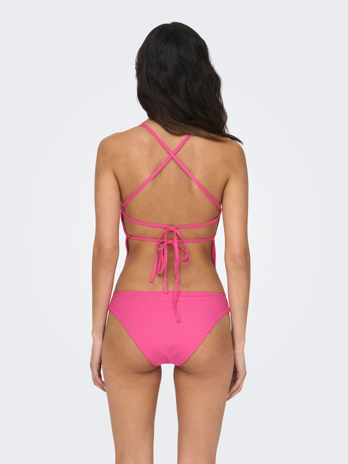 ONLY Swimsuit With Open Back -Fandango Pink - 15282099