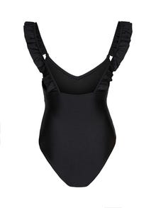 ONLY Swimsuit with ruffles -Black - 15282106