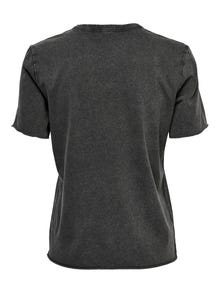 ONLY T-shirt med print -Black - 15282146