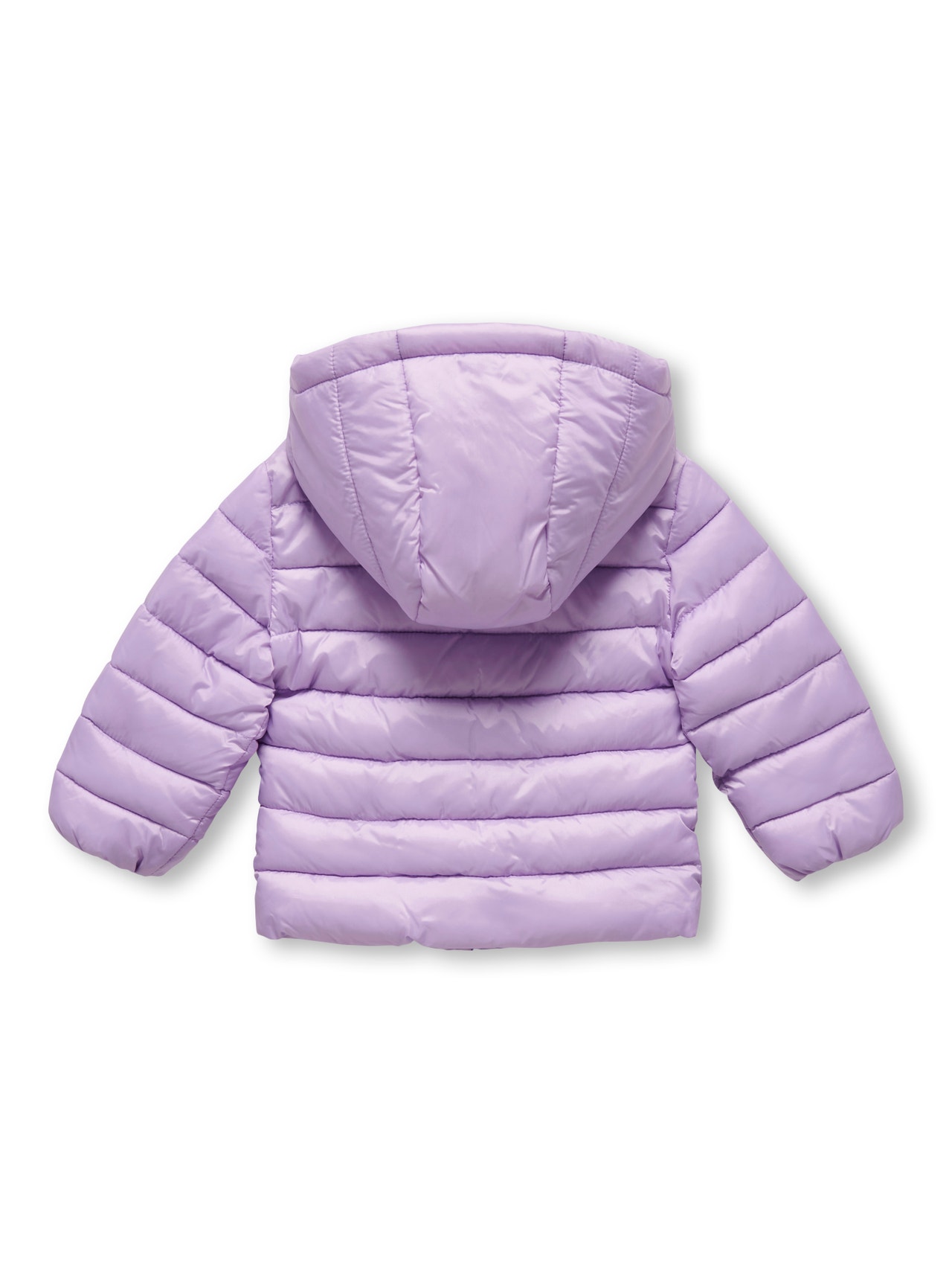 ONLY Mini Quiltet jakke med hætte -Pastel Lilac - 15282201