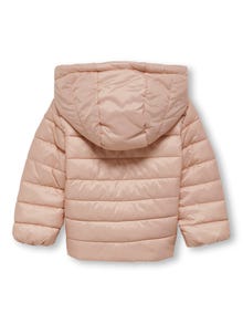 ONLY Mini Quiltet jakke med hætte -Rose Smoke - 15282201