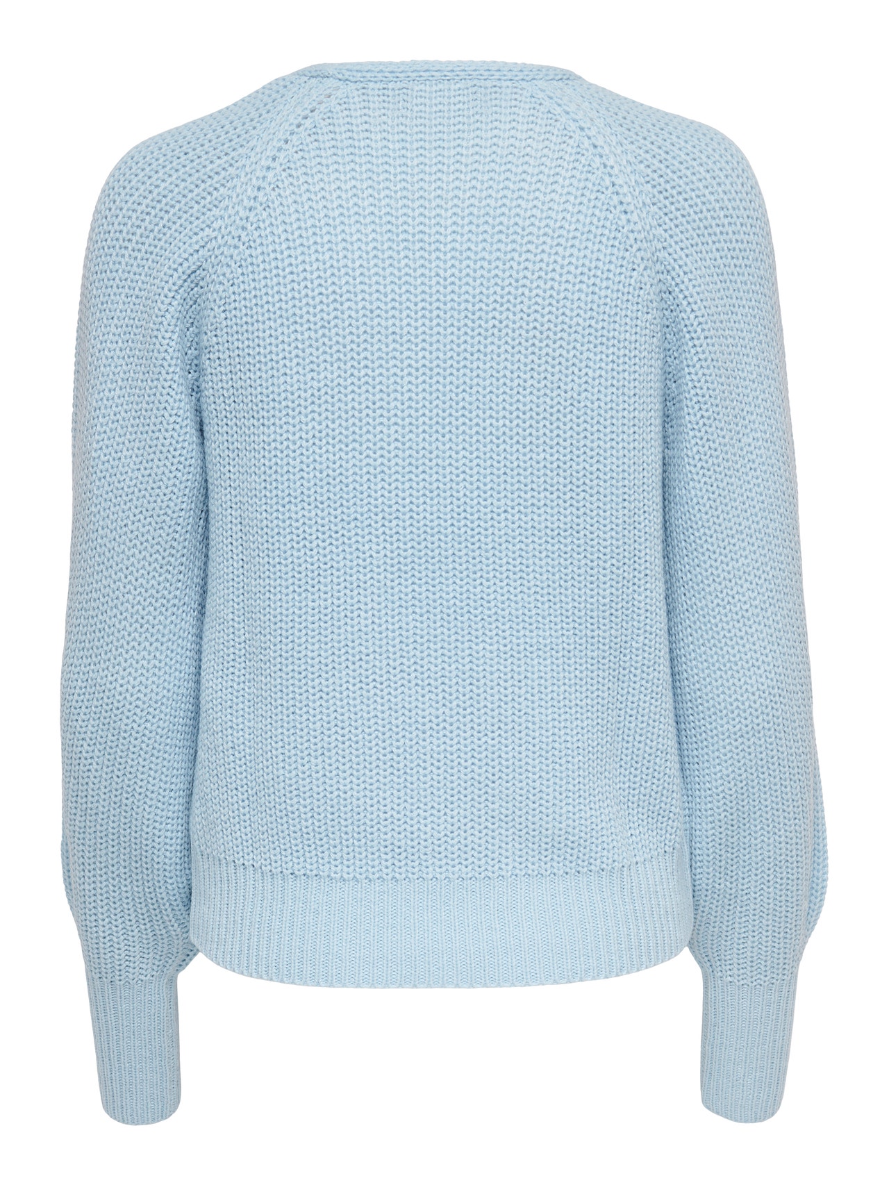 V-neck knitted pullover | Medium Blue | ONLY®