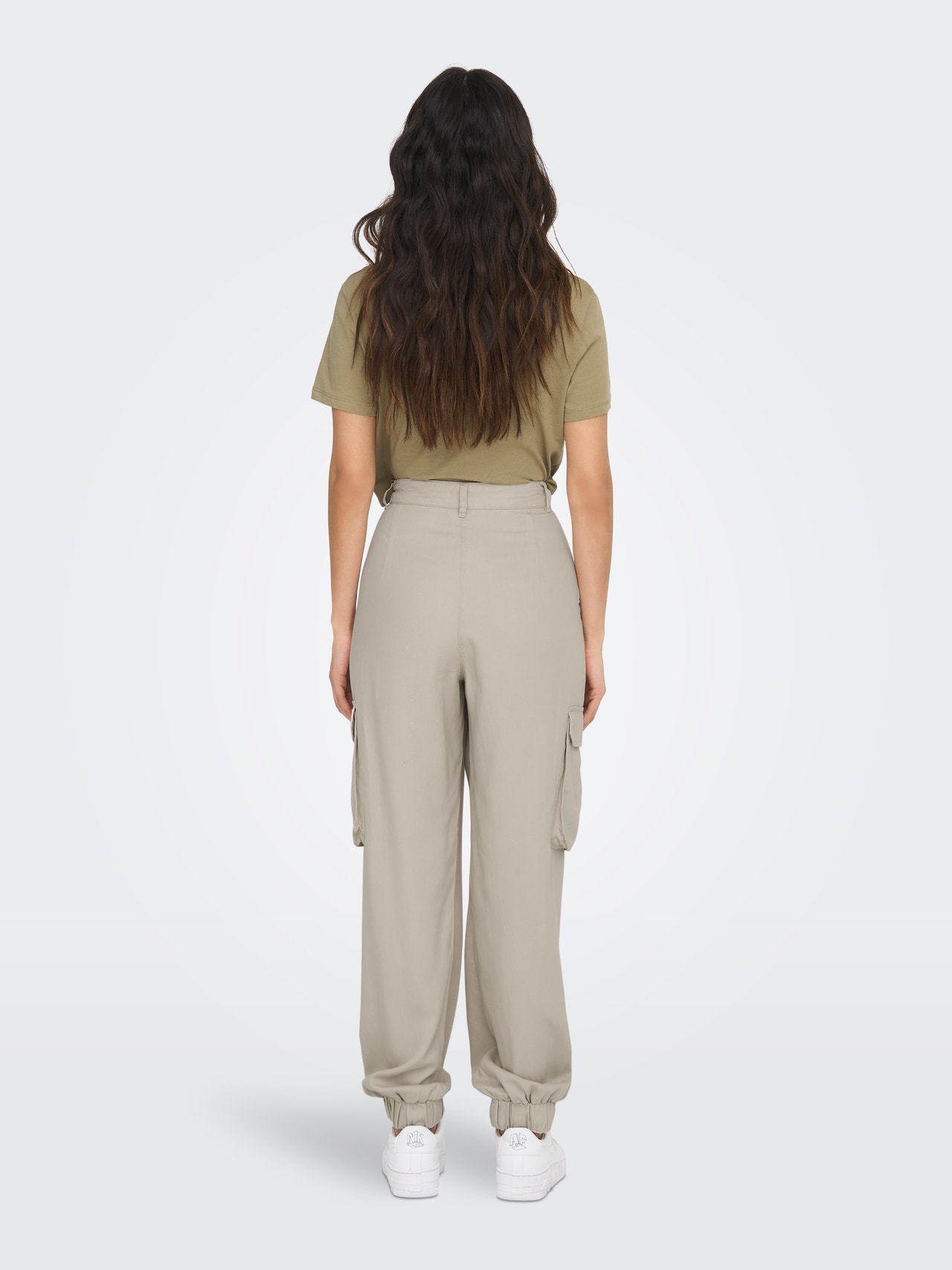 ONLY Loose Cargo Pants -Silver Lining - 15282304
