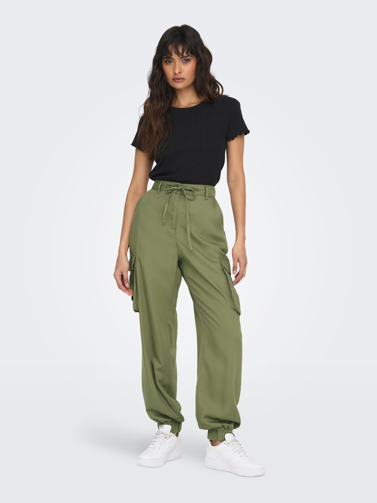 ONLY Loose Cargo Pants -Aloe - 15282304