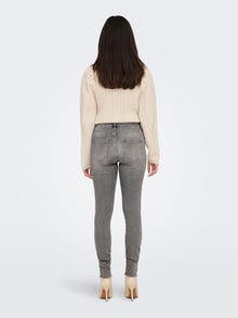 ONLY ONLBLUSH MID Waist SKinny AnKle RaW Destroyed Jeans -Medium Grey Denim - 15282313