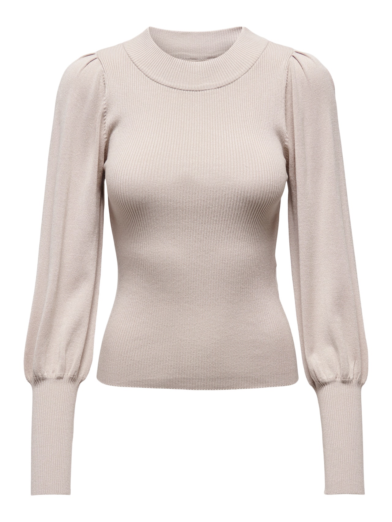 ONLY O-ringning Höga manschetter Pullover -Chateau Gray - 15282321