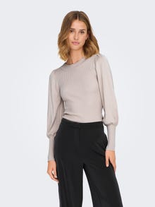 ONLY Pull-overs Col rond Bas hauts -Chateau Gray - 15282321