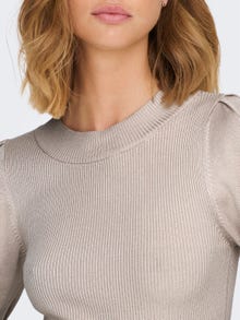 ONLY Round Neck High cuffs Pullover -Chateau Gray - 15282321