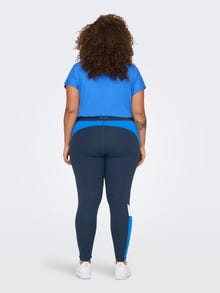 ONLY Tight Fit Høy midje Curve Leggings -Blue Nights - 15282323