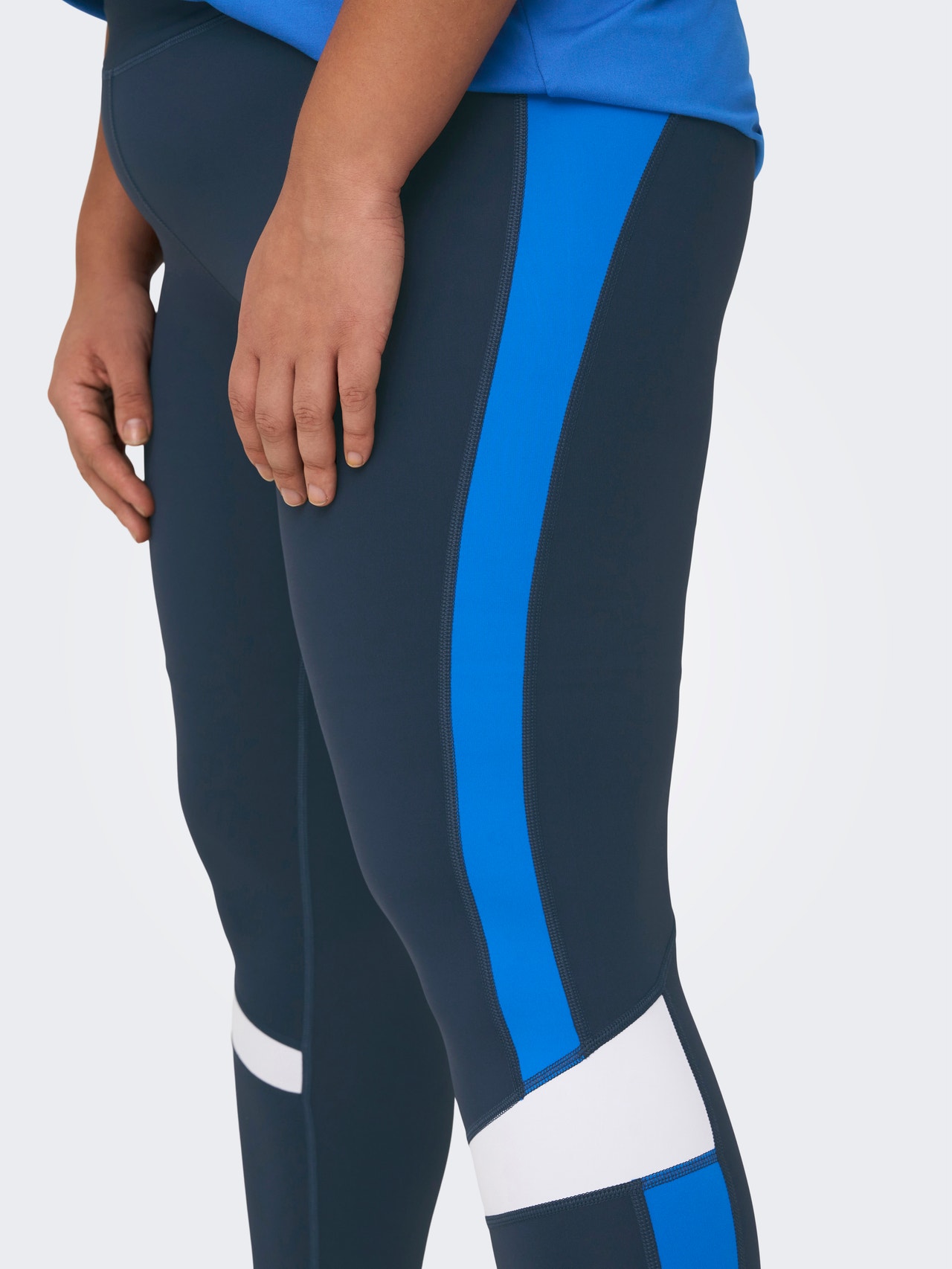 ONLY Leggings Tight Fit Taille haute Curve -Blue Nights - 15282323