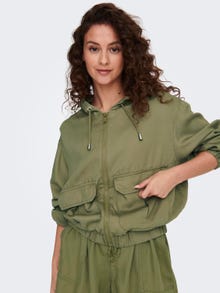 ONLY Hood with string regulation Jacket -Aloe - 15282345