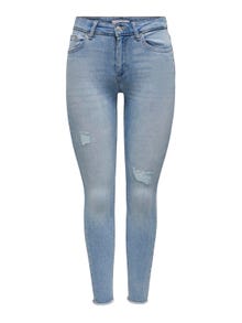 ONLY Skinny Fit Medelhög midja Jeans -Light Medium Blue Denim - 15282346