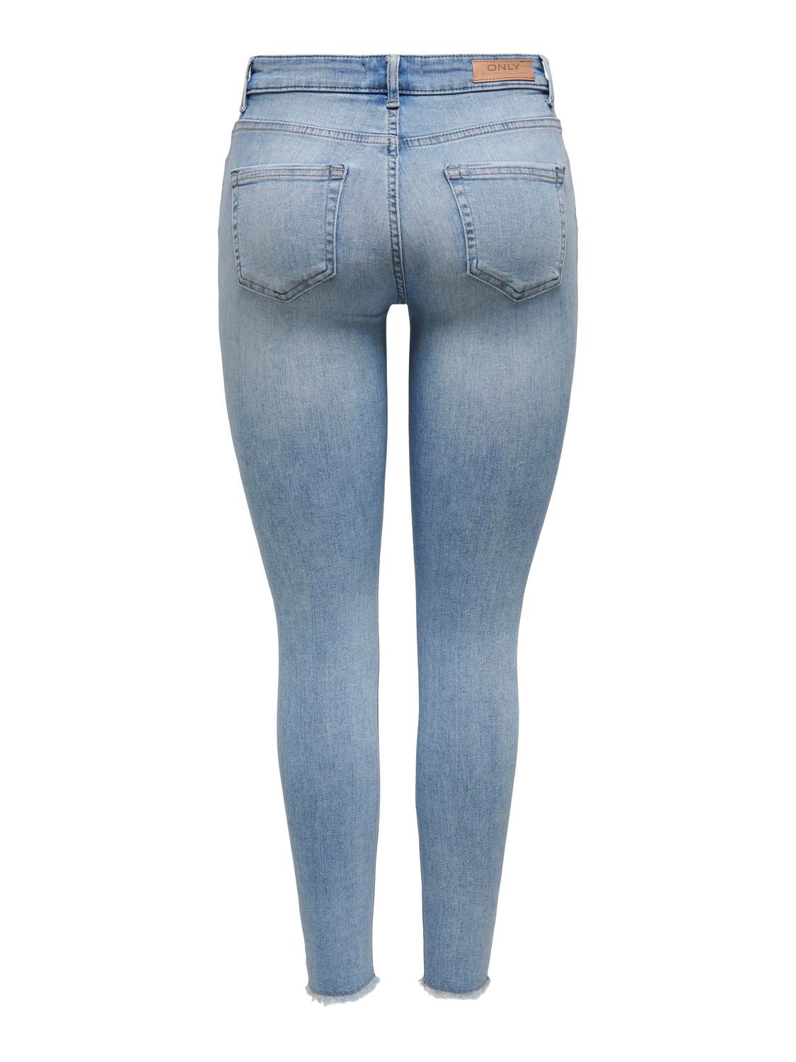 ONLY Skinny Fit Medelhög midja Jeans -Light Medium Blue Denim - 15282346