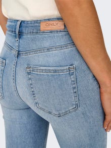 ONLY Krój skinny Średnia talia Jeans -Light Medium Blue Denim - 15282346