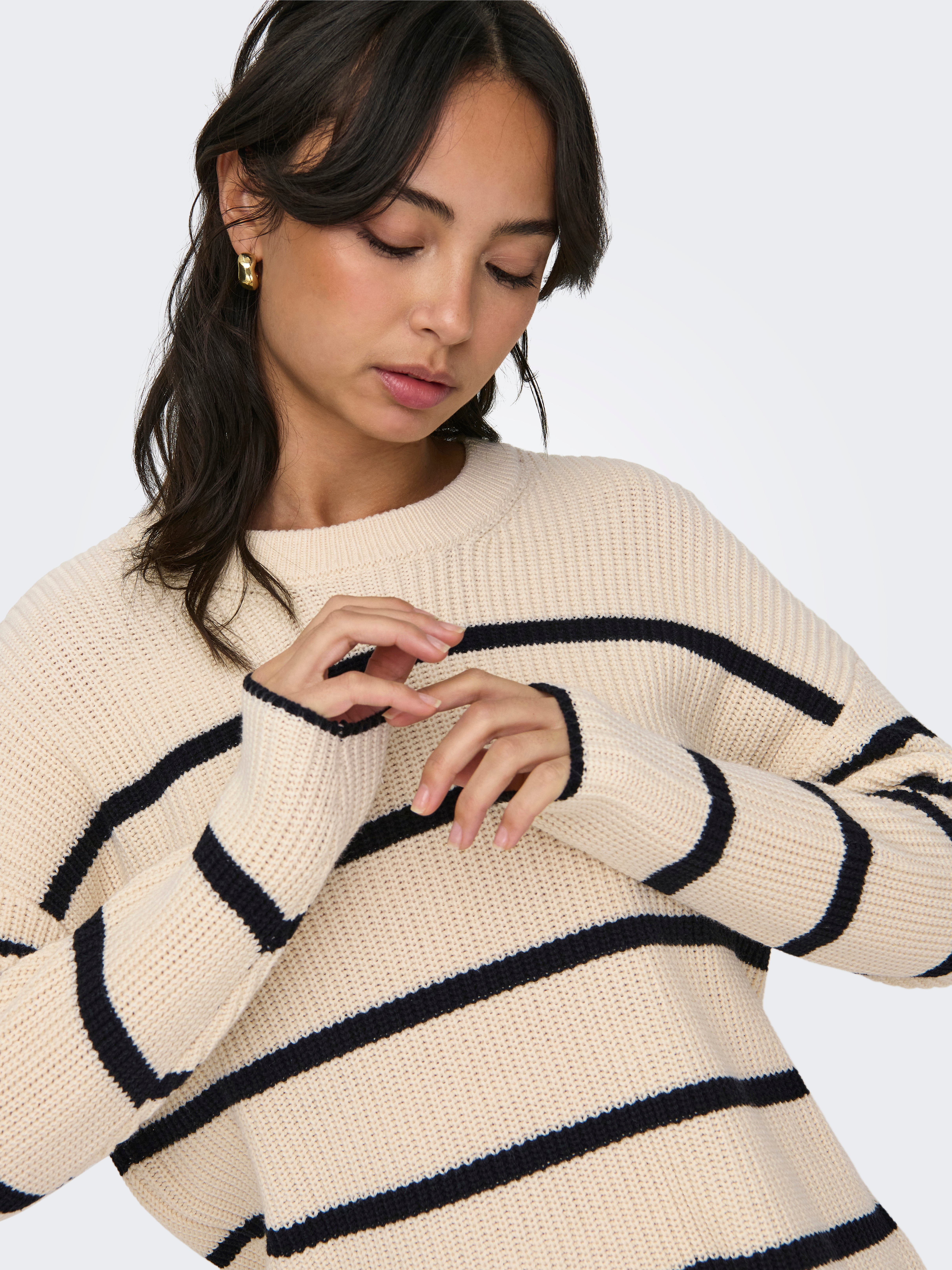 Sweater Lange Damenpullover Pullover Sweater Only Lang