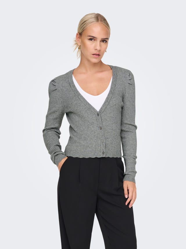 ONLY À manches bouffantes Cardigan en maille - 15282408