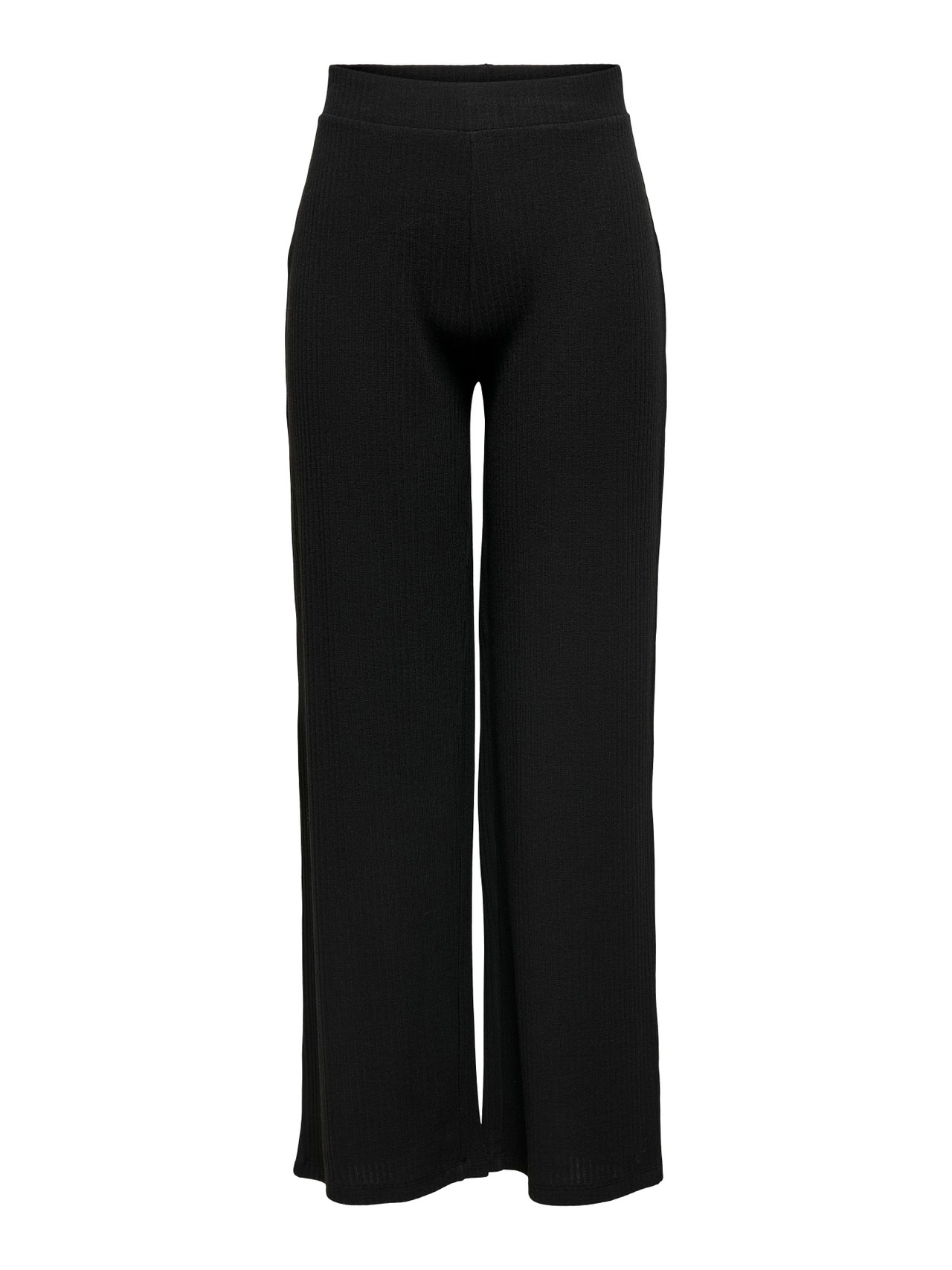 ONLY Pantalons Regular Fit Taille haute Petite -Black - 15282416