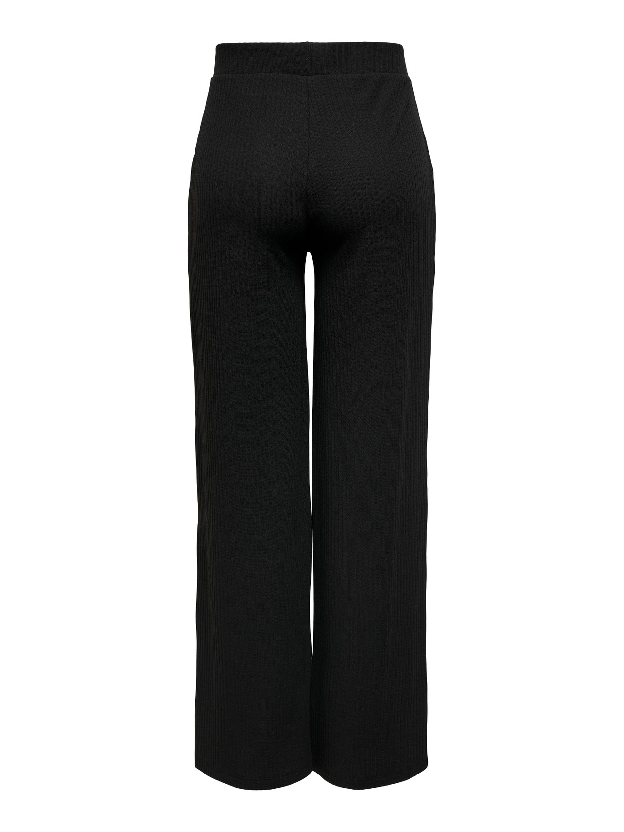 ONLY Pantalones Corte regular Cintura alta Petite -Black - 15282416