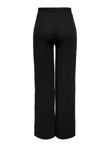 ONLY Petite rib trousers -Black - 15282416