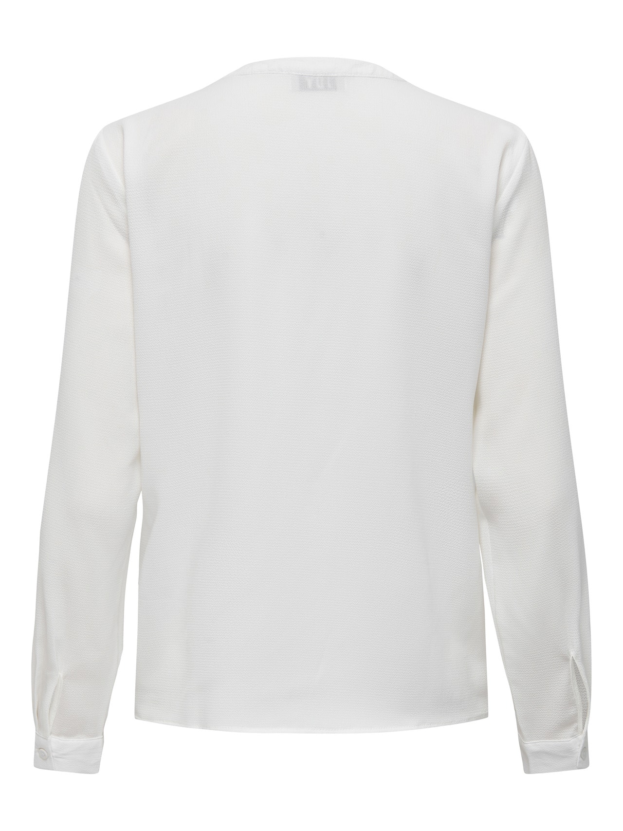 ONLY V-neck placket Shirt -Cloud Dancer - 15282545