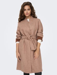 ONLY Spread collar Coat -Toasted Coconut - 15282569