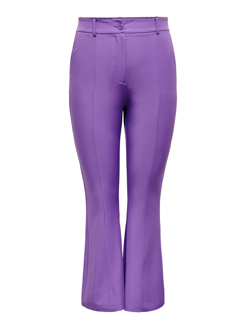 Curvy Flared Trousers Dark Purple ONLY curvy-flared-trousers-dark-purple-only