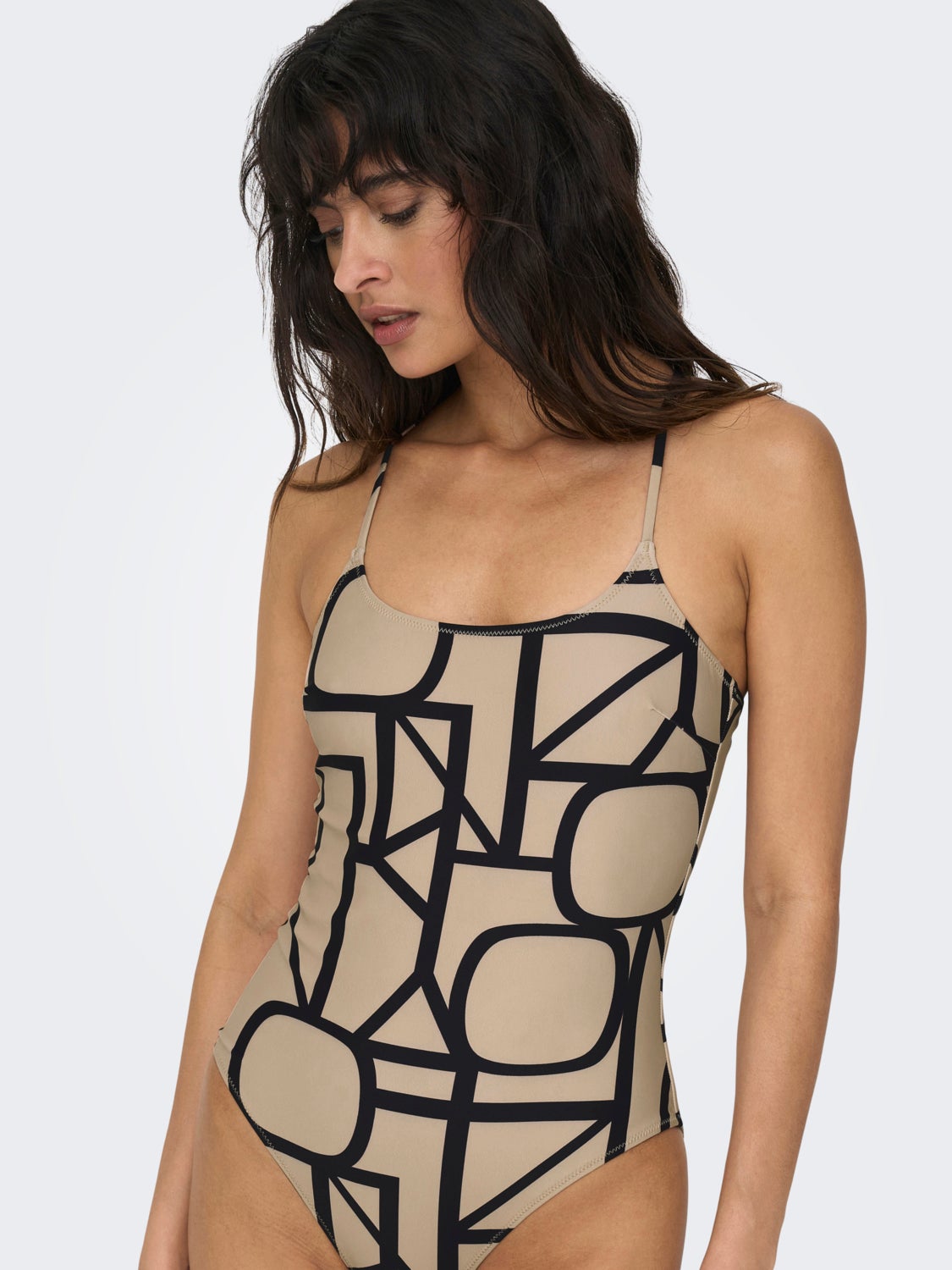 Printed swimsuit hotsell