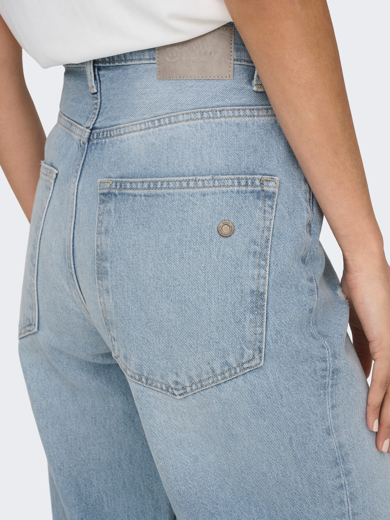 ONLY Straight fit Extra hight waist Jeans -Light Blue Denim - 15282727