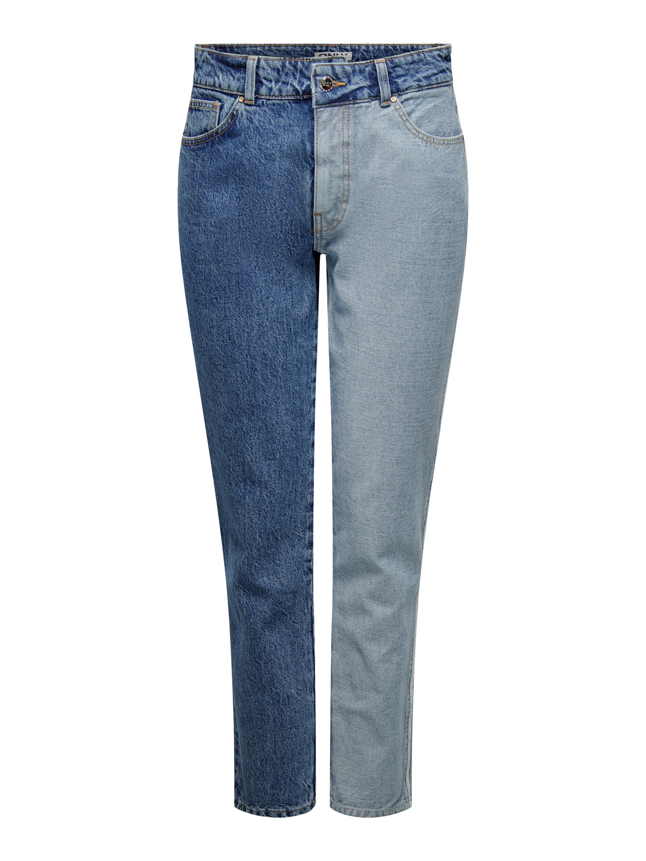 ONLY ONLLinda  High Waist Mom Jeans -Medium Blue Denim - 15282734