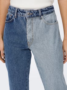 ONLY Mom Fit High waist Jeans -Medium Blue Denim - 15282734