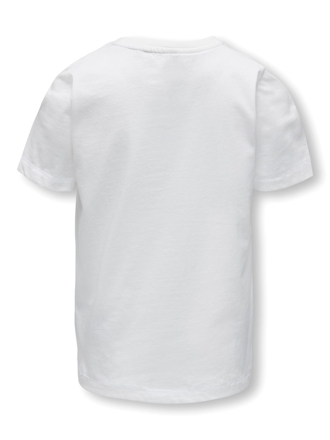 ONLY T-shirts Regular Fit Col rond -Cloud Dancer - 15282766