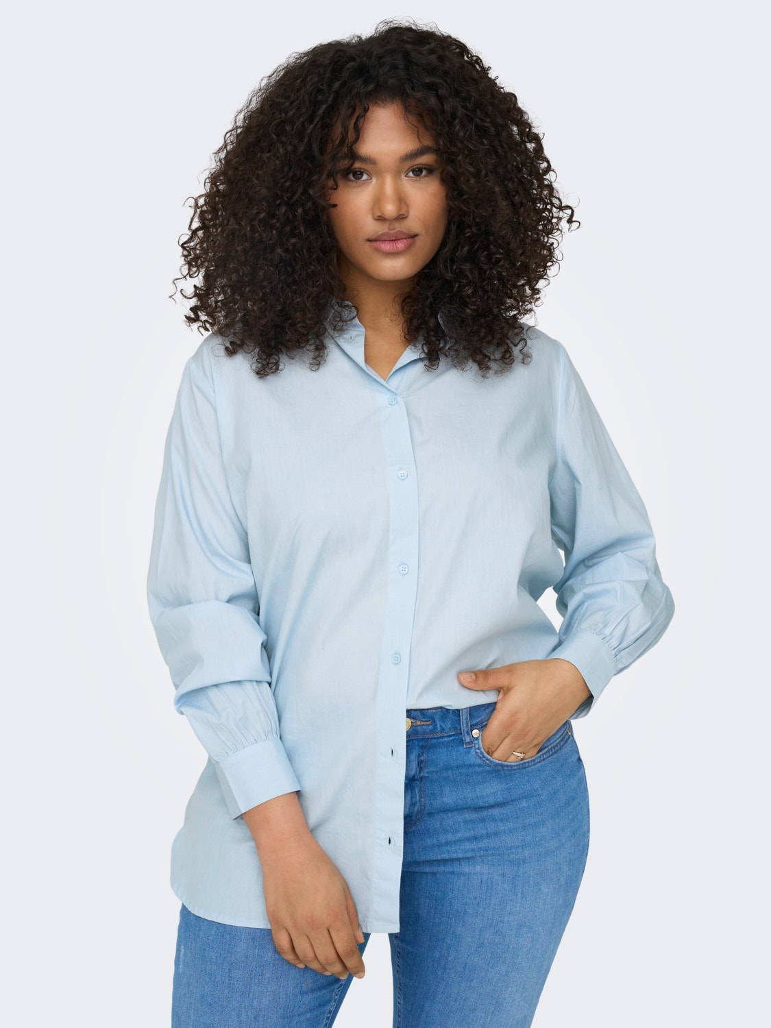 ONLY Curvy classic Shirt -Skyway - 15282838