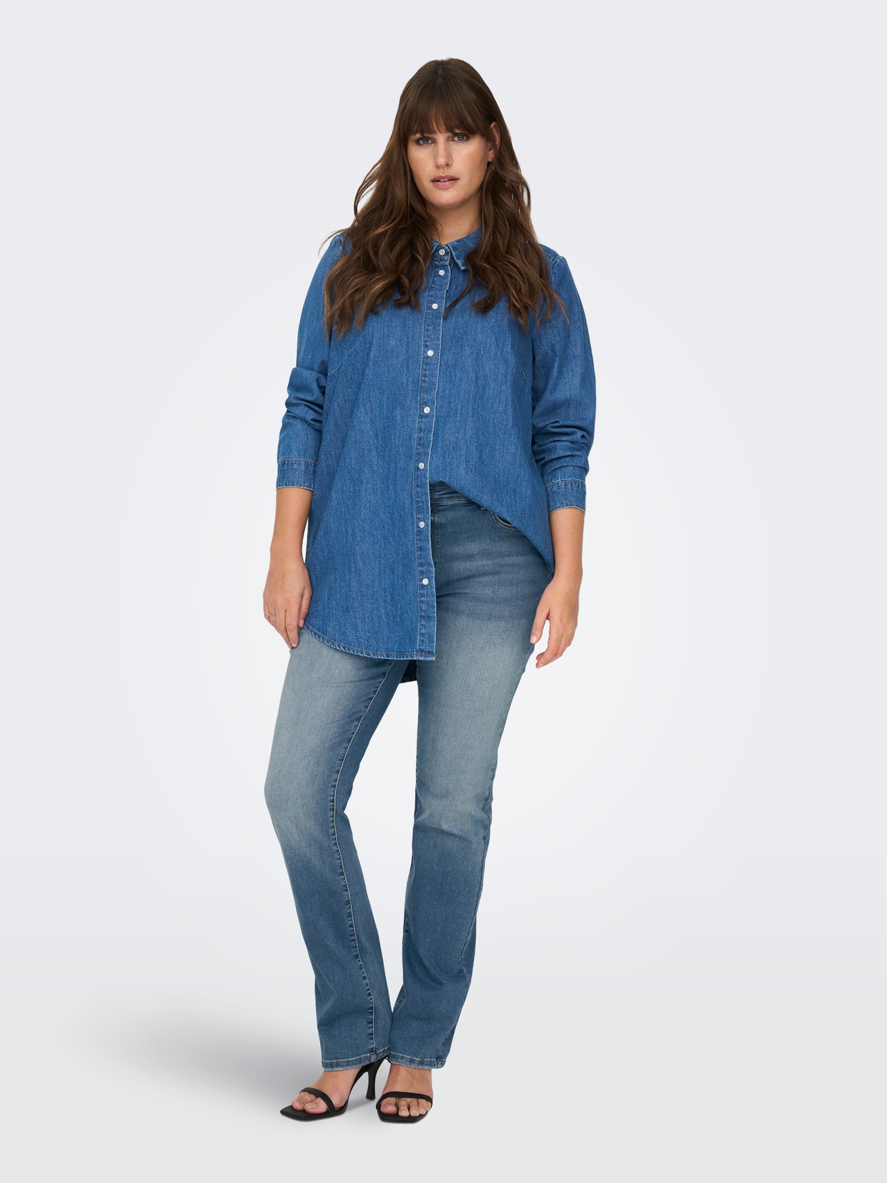 ONLY Straight Fit Jeans -Medium Blue Denim - 15282955