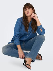 ONLY Jeans Straight Fit -Medium Blue Denim - 15282955