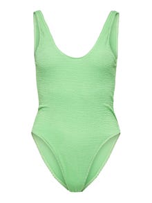 ONLY High waist Smalle bandjes Zwemkleding -Paradise Green - 15282969