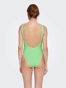 ONLY High waist Smalle bandjes Zwemkleding -Paradise Green - 15282969