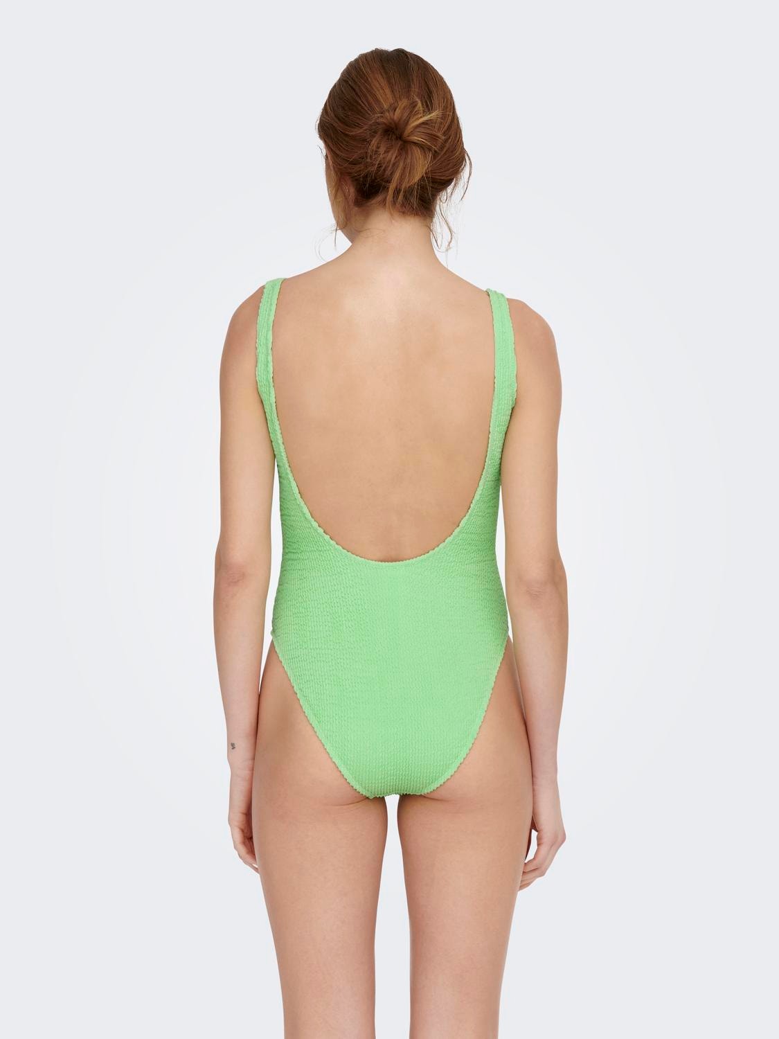 ONLY High waist Thin straps Swimwear -Paradise Green - 15282969