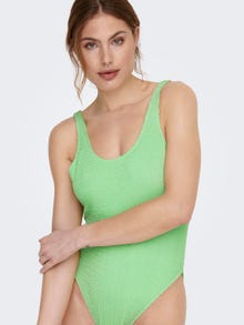 ONLY High Waisted Swimsuit -Paradise Green - 15282969
