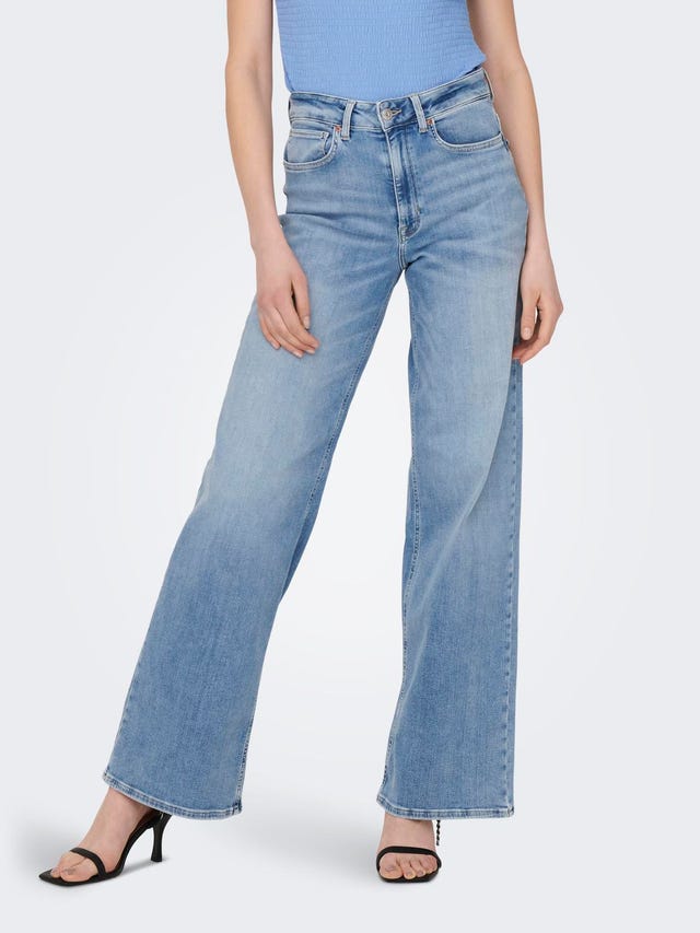 ONLY ONLMADISON BLUSH High Waist WIDE Jeans - 15282975