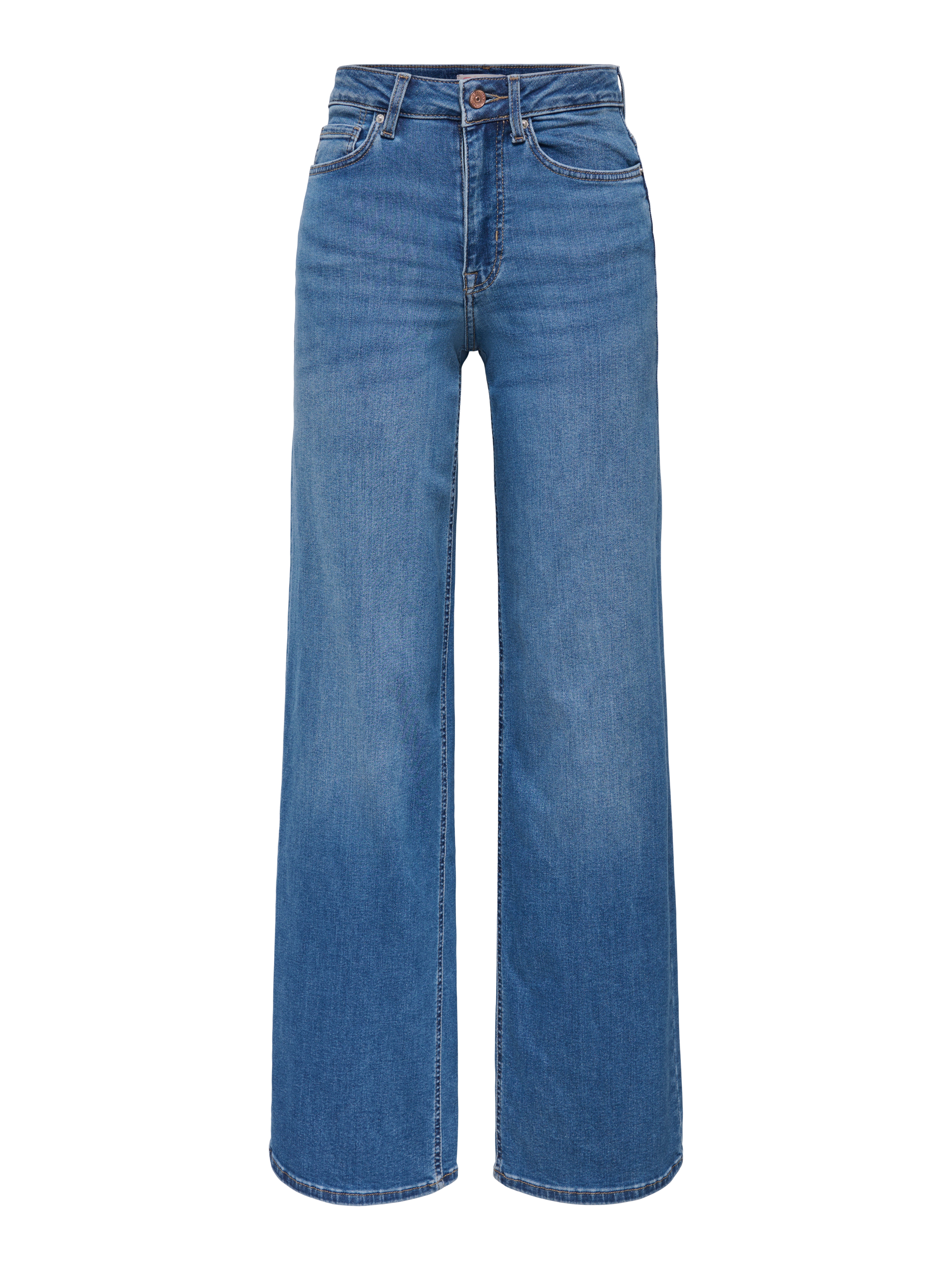 ONLMADISON Hohe Taille Weiter Beinschnitt Jeans | Mittelblau | ONLY®