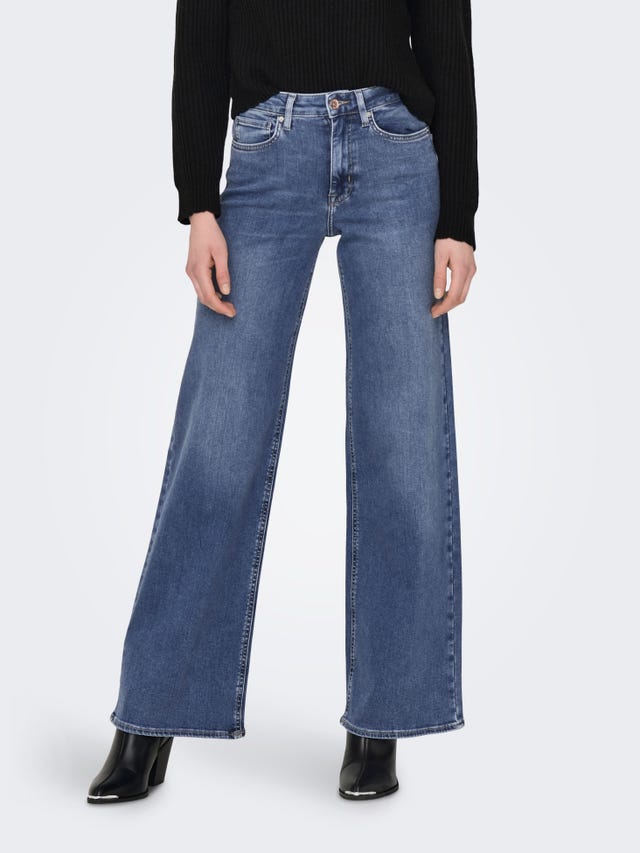 ONLY Weiter Beinschnitt Hohe Taille Jeans - 15282980