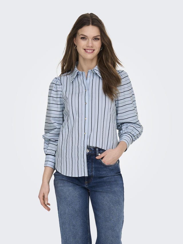 ONLY Loose fit Overhemd kraag Pofmouwen Overhemd - 15283067