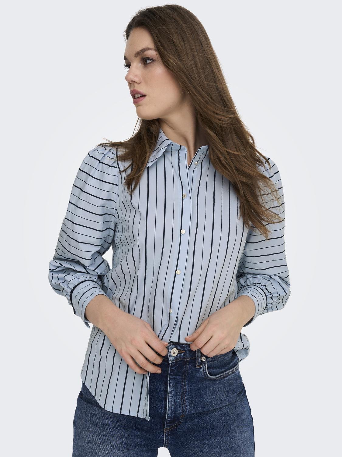 ONLY Puff Sleeves Shirt -Tempest - 15283067