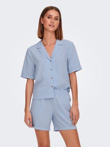ONLY Regular fit Resort kraag Overhemd -Brunnera Blue - 15283121