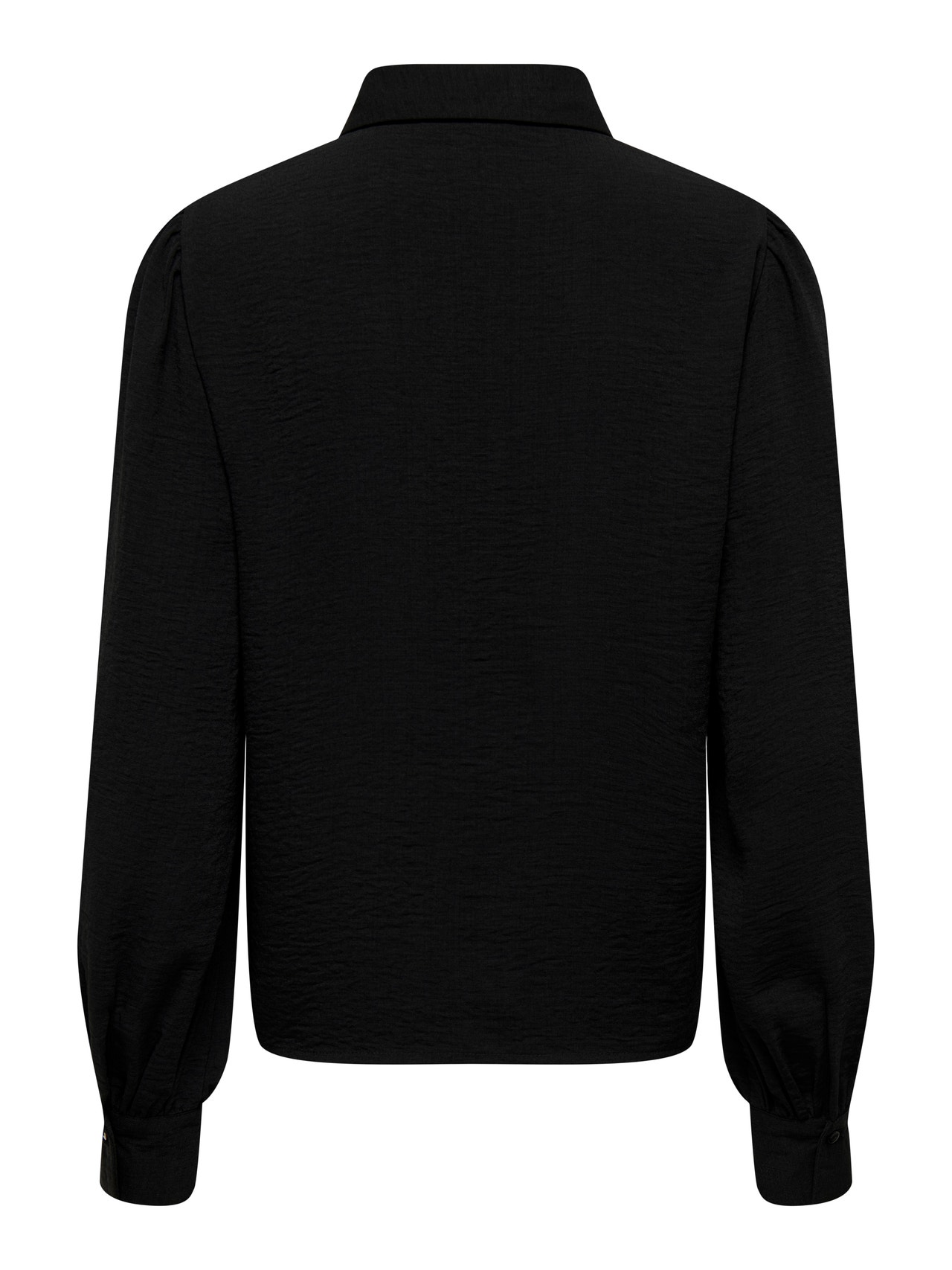 ONLY Regular Fit Skjortekrage Mansjettknapper Volumermer Skjorte -Black - 15283183