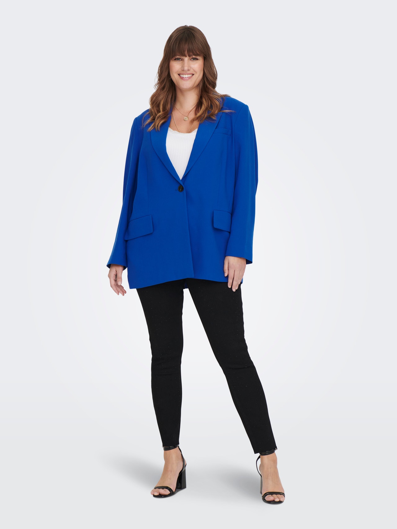 ONLY Loose Fit Reverse Curve Blazer -Surf the Web - 15283189