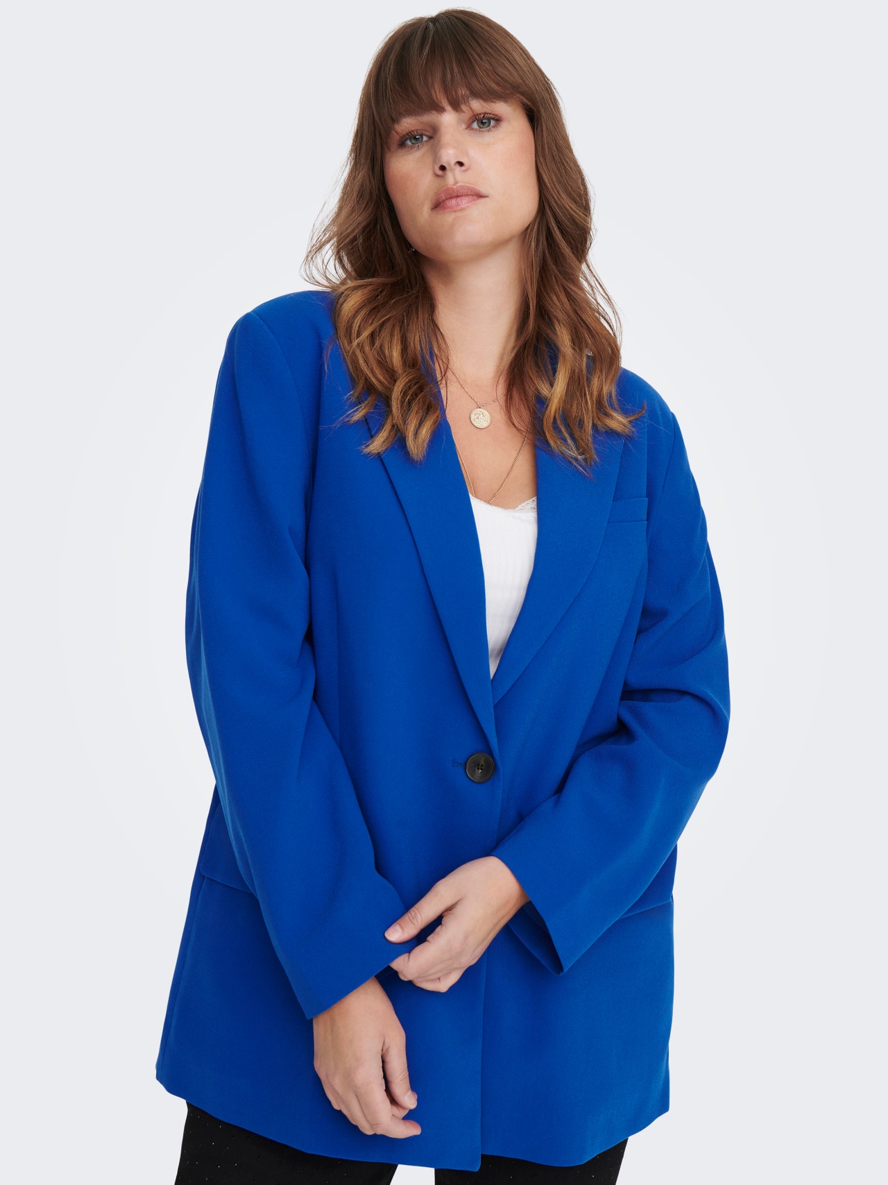 ONLY Loose Fit Reverse Curve Blazer -Surf the Web - 15283189